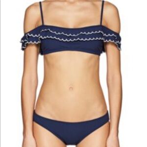 NWT Kisuii Navy Issa Off-the-Shoulder Bikini 2pc